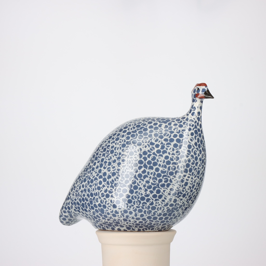 Pintade moyen modèle 2e choix Bleu moucheté Blancn°674