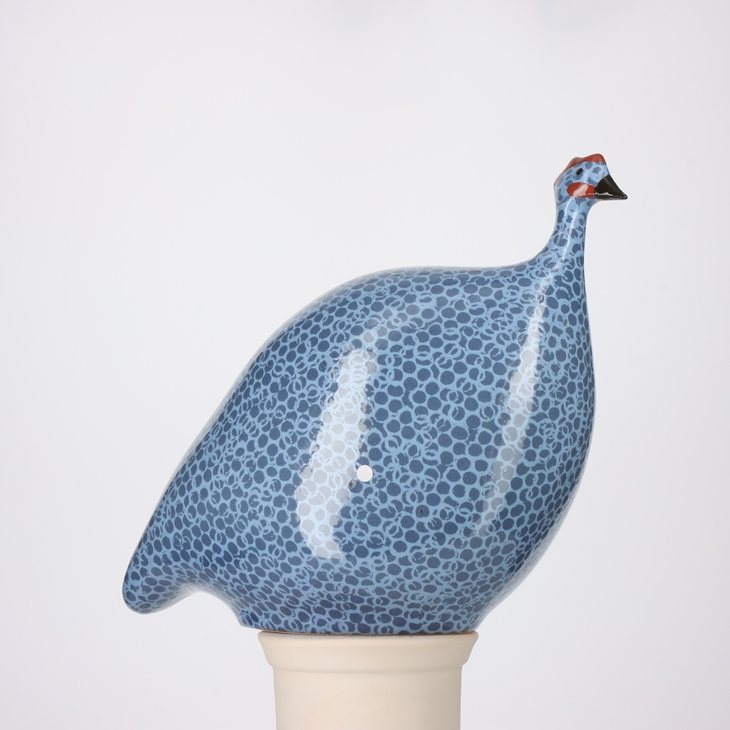 Pintade grand modèle 2e choix Bleu moucheté Bleu Lavande n°687